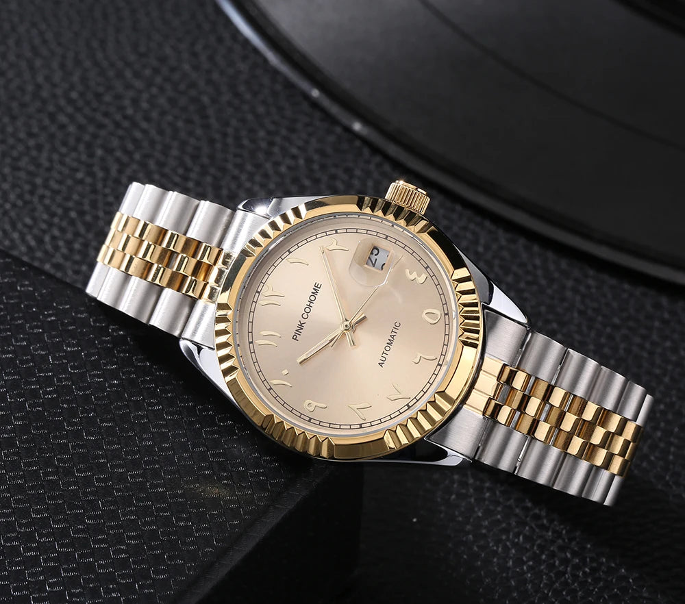 Automatic Watches Islamic Arabic Numerals Montre Automatique Mécaniques Mecanique Homme Herren Uhr Mechanische Uhren