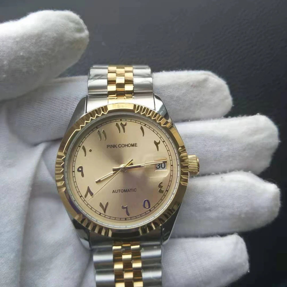 Automatic Watches Islamic Arabic Numerals Montre Automatique Mécaniques Mecanique Homme Herren Uhr Mechanische Uhren