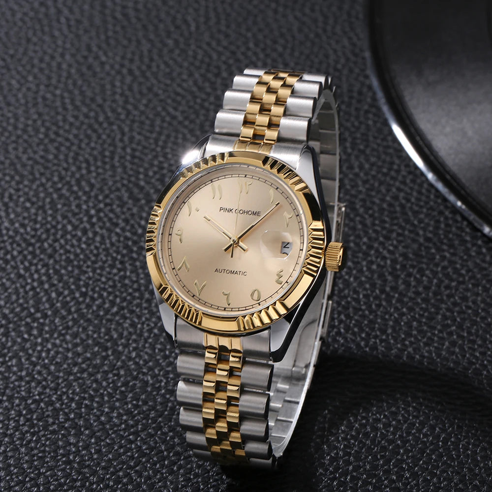 Automatic Watches Islamic Arabic Numerals Montre Automatique Mécaniques Mecanique Homme Herren Uhr Mechanische Uhren