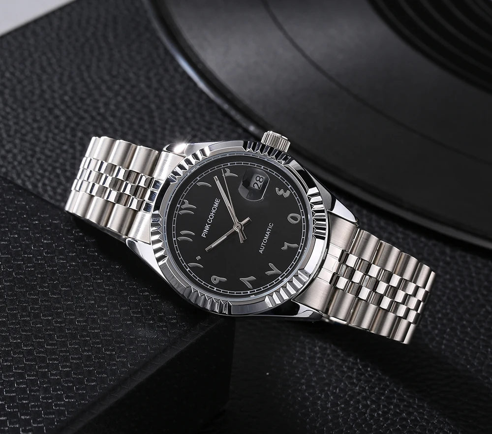 Automatic Watches Islamic Arabic Numerals Montre Automatique Mécaniques Mecanique Homme Herren Uhr Mechanische Uhren