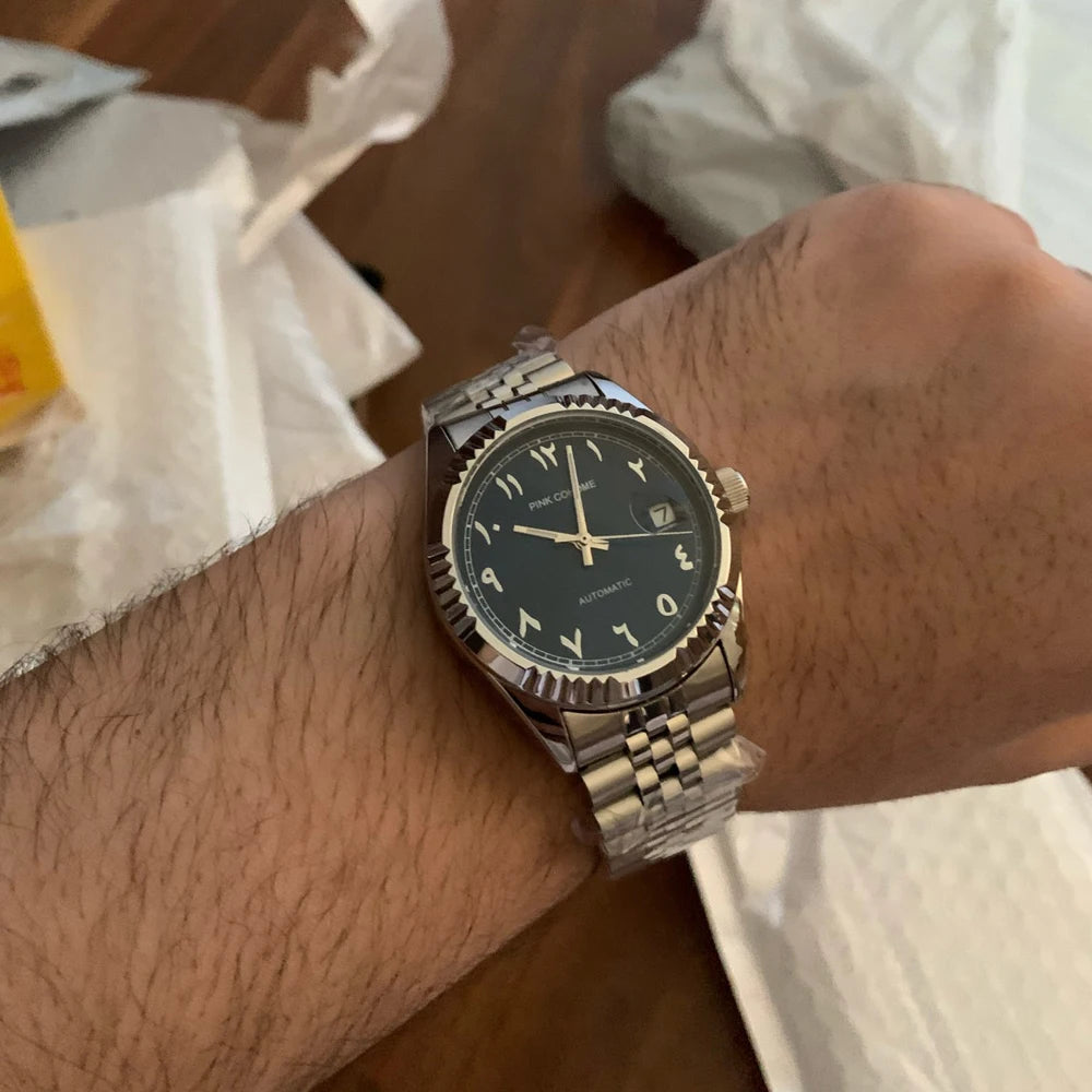 Automatic Watches Islamic Arabic Numerals Montre Automatique Mécaniques Mecanique Homme Herren Uhr Mechanische Uhren