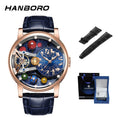 Starry Sky Watch Men's Skeleton Automatic Mechanical Luxury Constellation Stainless Steel Stereoscopic Night Light Waterproof